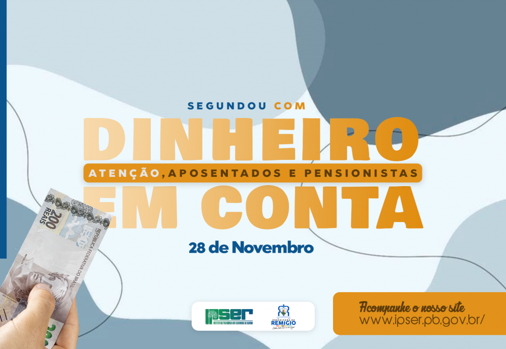 SEGUNDOU COM DINHEIRO EM CONTA - NOVEMBRO 2022